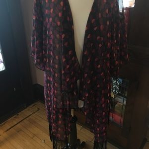NWT LuLaRoe Monroe Fringed Kimono